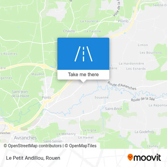 Le Petit Andillou map