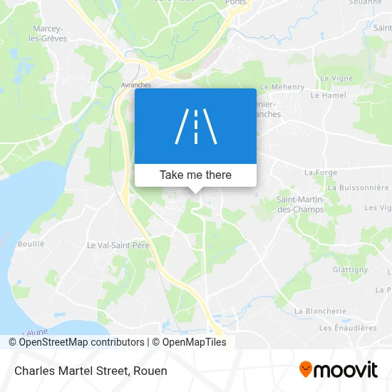 Rue Charles Martel map