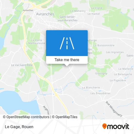 Le Gage map