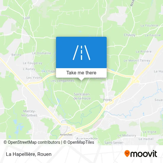 La Hapellière map