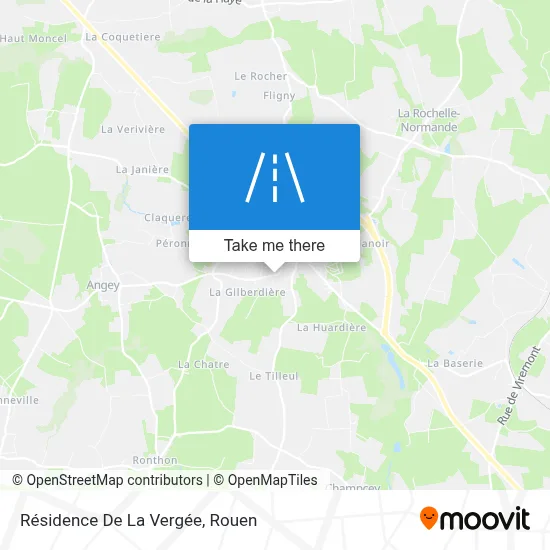 Résidence De La Vergée map