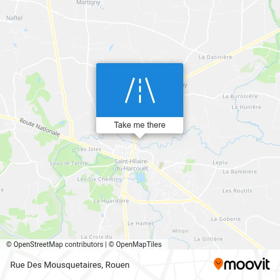 Mapa Rue Des Mousquetaires