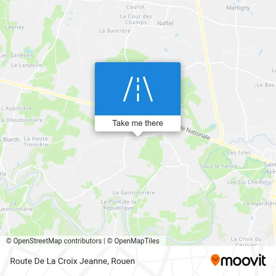 Route De La Croix Jeanne map