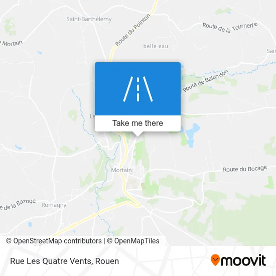 Rue Les Quatre Vents map