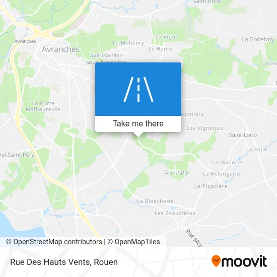 Rue Des Hauts Vents map