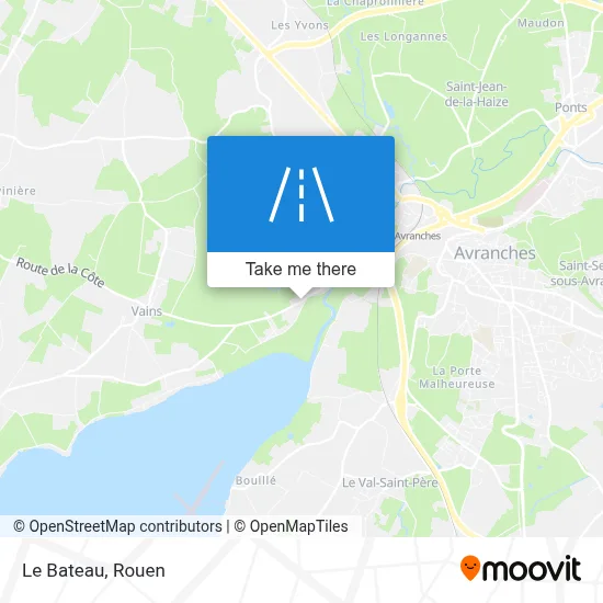 Le Bateau map