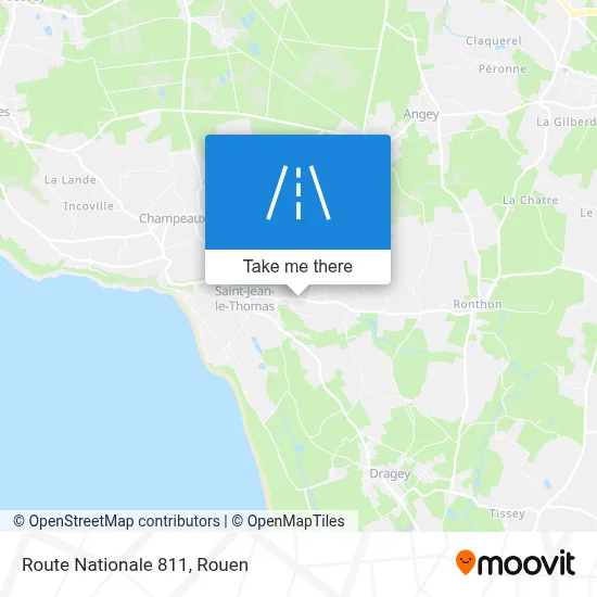 Route Nationale 811 map