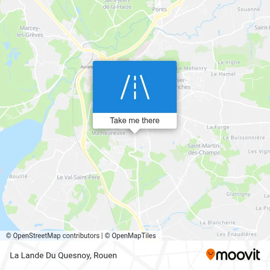 La Lande Du Quesnoy map