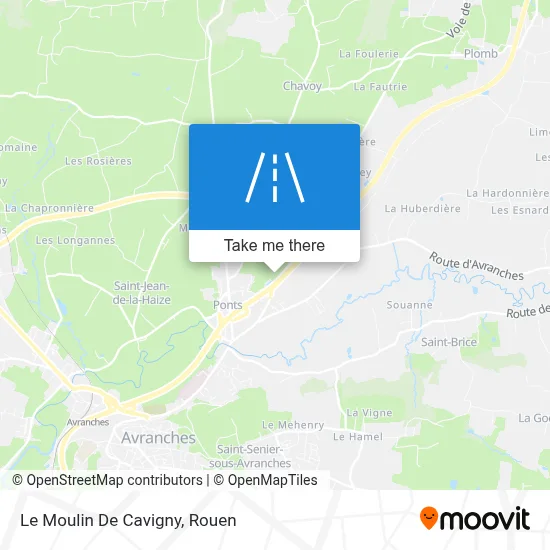 Le Moulin De Cavigny map