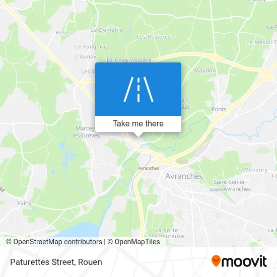 Mapa Rue Des Paturettes