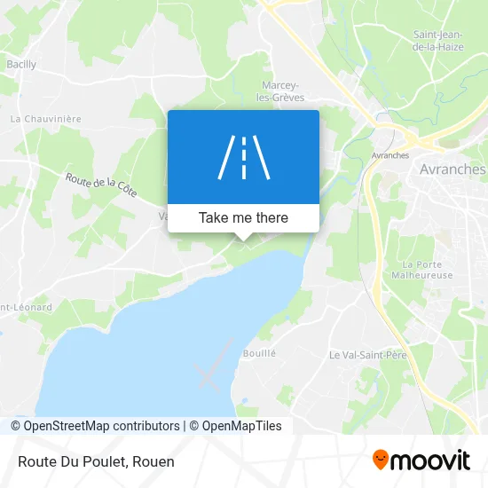 Route Du Poulet map