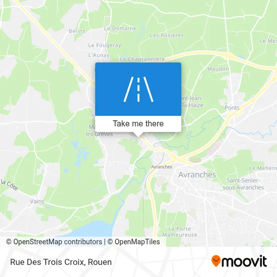 Rue Des Trois Croix map