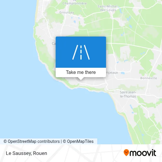 Le Saussey map