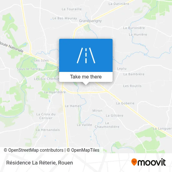Résidence La Réterie map