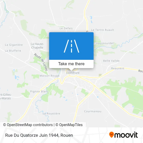 Rue Du Quatorze Juin 1944 map