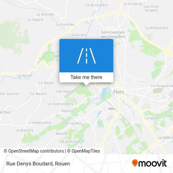 Rue Denys Boudard map