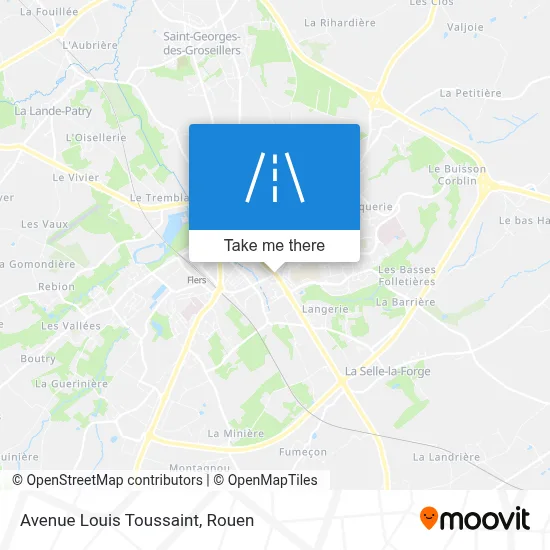 Avenue Louis Toussaint map