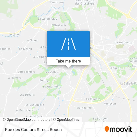 Rue Des Castors map