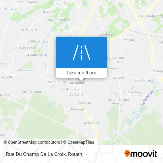 Rue Du Champ De La Croix map