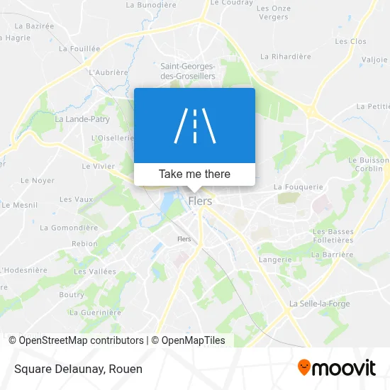 Mapa Square Delaunay