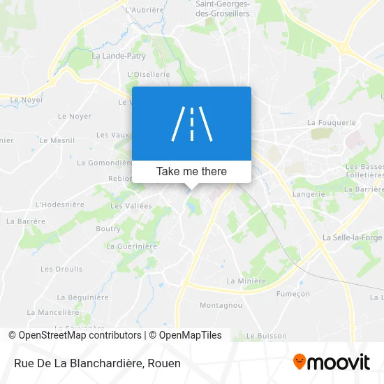 Mapa Rue De La Blanchardière