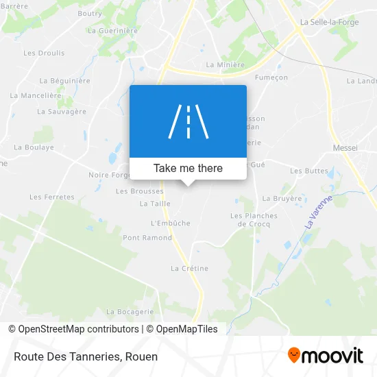 Route Des Tanneries map