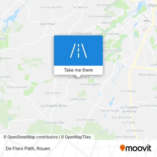 Chemin De Flers map