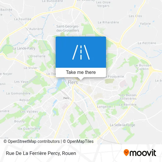 Rue De La Ferrière Percy map