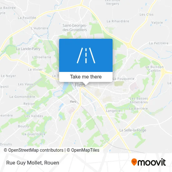 Rue Guy Mollet map