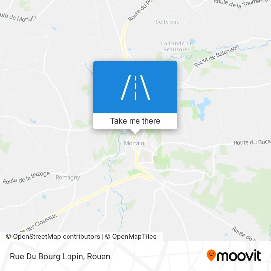 Rue Du Bourg Lopin map