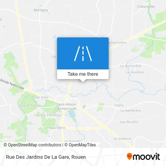 Rue Des Jardins De La Gare map