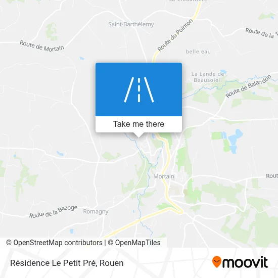 Résidence Le Petit Pré map