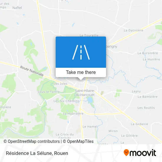Résidence La Sélune map