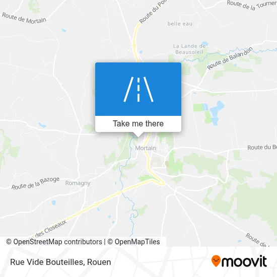 Mapa Rue Vide Bouteilles