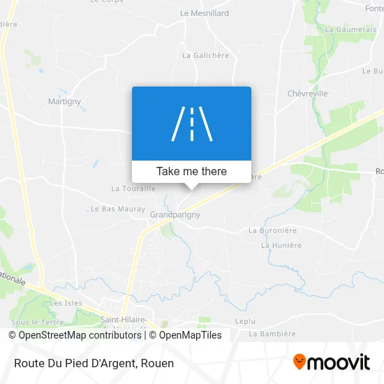 Route Du Pied D'Argent map