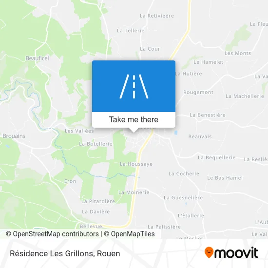 Résidence Les Grillons map