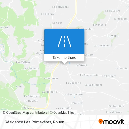 Résidence Les Primevères map