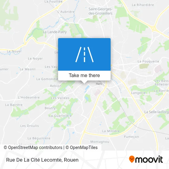 Mapa Rue De La Cité Lecomte