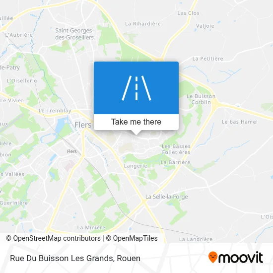 Rue Du Buisson Les Grands map
