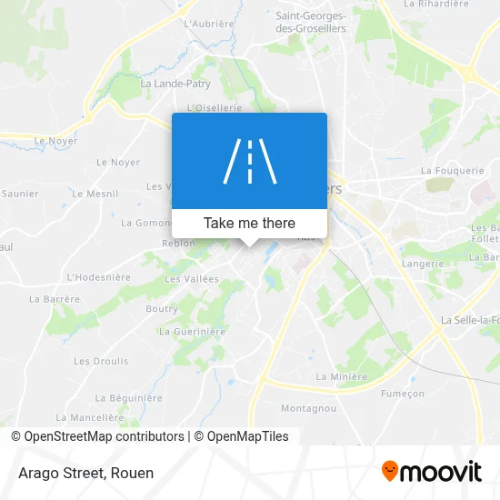 Mapa Rue Arago
