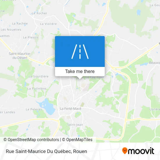 Rue Saint-Maurice Du Québec map