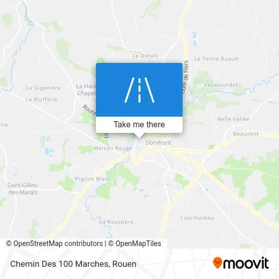 Chemin Des 100 Marches map