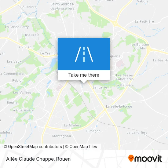 Mapa Allée Claude Chappe