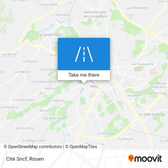 Cité Sncf map
