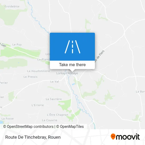Route De Tinchebray map