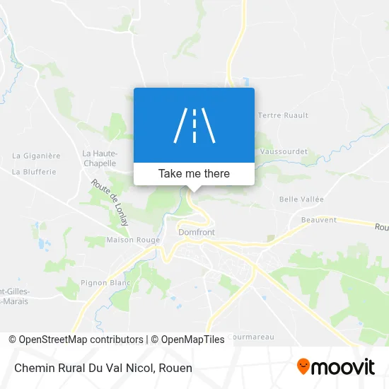 Chemin Rural Du Val Nicol map