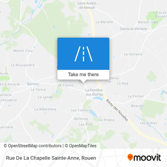 Rue De La Chapelle Sainte-Anne map