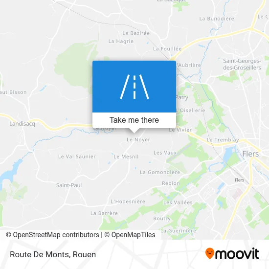 Route De Monts map