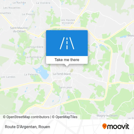 Route D'Argentan map