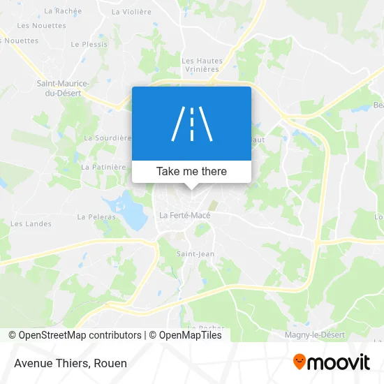 Avenue Thiers map